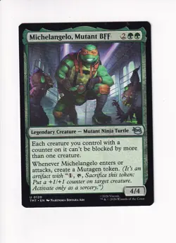 MAGIC MTG TEENAGE MUTANT NINJA TURTLES MICHELANGELO, MUTANT BFF - Image 1