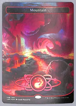 Mountain - Borderless - Foil - 238 - Unfinity (UNF) MTG - Image 1