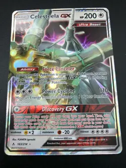 Celesteela GX ULTRA RARE 163/214 Pokemon TCG SM Unbroken Bonds NM Holo Rare 2019 - Image 1