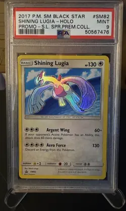 PSA 9 Shining Lugia SM82 Black Star Promo Holo 2017 Pokemon Shining Legends Mint - Image 1