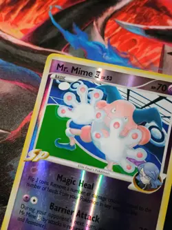 Mr. Mime 28/111 Rising Rivals Reverse Holo Pokemon TCG Card -M1 - Image 2