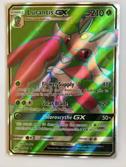 Lurantis GX FULL ART ULTRA RARE 138/149 Pokemon Sun and Moon Base Set TCG Holo - Image 1