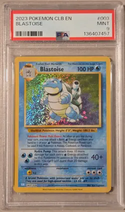 PSA 9 Blastoise 003/034 2023 Pokemon Card Game Classic CLB Japanese - Image 1