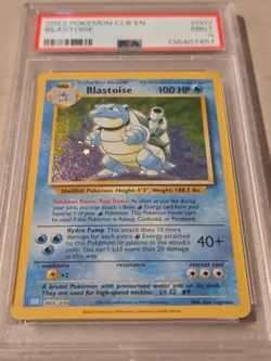 PSA 9 Blastoise 003/034 2023 Pokemon Card Game Classic CLB Japanese - Image 2
