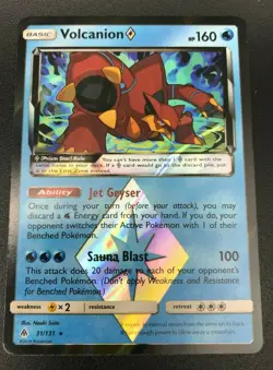 Volcanion 31/131 PRISM STAR HOLO RARE Pokemon SM Forbidden Light NM 2018 - Image 1