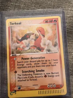 Pokemon TCG Torkoal EX Dragon 12/97 Holo Rare 2003 80 HP English - Image 1