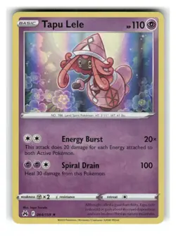 Tapu Lele 064/159 Holo Rare Crown Zenith Pokemon Holo Near Mint - Image 1