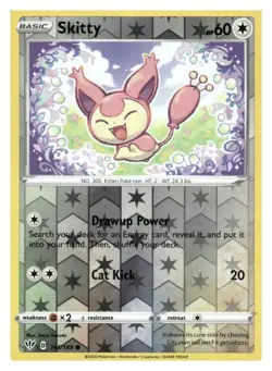 Skitty 141/189 Common Darkness Ablaze Pokemon Reverse Holo Near Mint - Image 1