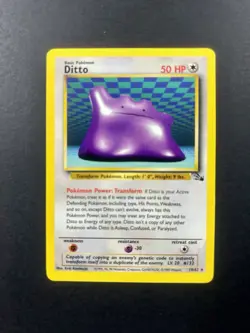 1999 Pokemon Ditto Fossil MNT MINT Non Holo Vintage Rare Unlimited #18 - Image 1