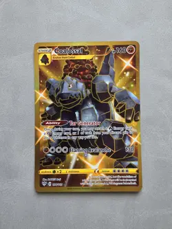Pokemon TCG Coalossal 198/189 Darkness Ablaze English Gold Secret Rare NM - Image 1