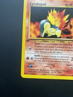 Pokemon Cyndaquil 1st Edition Neo Genesis 56/111 Common 40 HP Regular English 2… - Image 4