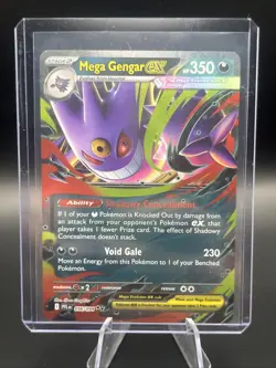 Mega Gengar Ex 56/94 - Pokemon: Phantasmal Flames - Double Rare Holo - NM - Image 1