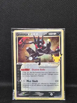 Pokemon TCG Greninja Gold Star SWSH144 - Celebrations Black Star Promo - Sealed - Image 1