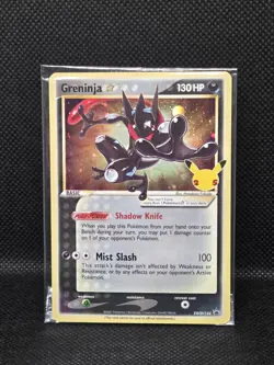 Pokemon TCG Greninja Gold Star SWSH144 - Celebrations Black Star Promo - Sealed - Image 2