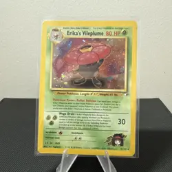 Pokemon TCG - Erika's Vileplume 5/132 Gym Heroes, Holo, Rare WOTC NM - Image 1