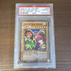 Konami 2002 Yu-Gi-Oh! MRD Harpie Lady Sisters MRD-009 1st Ed PSA 10 - Image 1