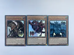 Yugioh Winged Dragon of Ra, Obelisk The Tormentor, Slifer the Sky Dragon RA05 - Image 1