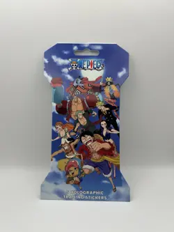 One Piece HOLOGRAPHIC TRADING STICKERS English Sleeved Booster 5-Pack Brand New - Image 1