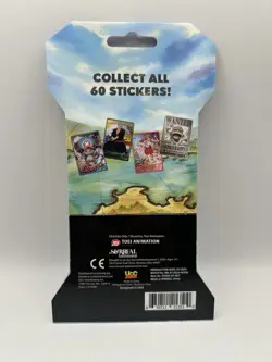 One Piece HOLOGRAPHIC TRADING STICKERS English Sleeved Booster 5-Pack Brand New - Image 2