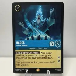 Disney Lorcana TCG Hades Infernal Schemer 151/204 Legendary Non Foil NM - Image 1