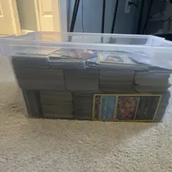 Pokemon TCG Mixed Lot Storage Box, containing shinies, v’s, old cards, and holos - Image 1