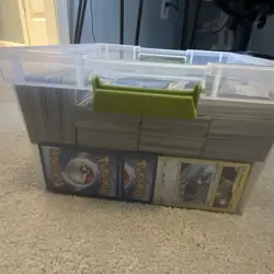 Pokemon TCG Mixed Lot Storage Box, containing shinies, v’s, old cards, and holos - Image 2