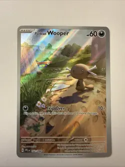 Paldean Wooper 102/094 2025 Pokemon Phantasmal Flames Full Art Card NM+ - Image 1