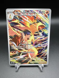 Pokemon TCG Ethan's Typhlosion Destined Rivals Illustration Rare Card 190/182 - Image 1
