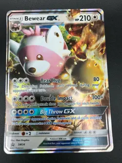 Bewear GX SM34 ULTRA RARE Pokemon Promo NM 2017 Card TCG - Image 1