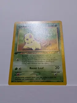 Chikorita 54/111 Neo Genesis Pokemon Card 1st Edition - NM - Image 2