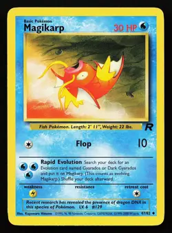 Magikarp 47/82 Uncommon Team Rocket Pokemon Card - Image 1