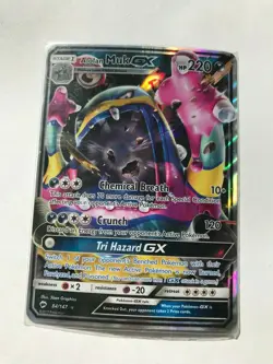 ALOLAN MUK GX 84/147 ULTRA RARE pokemon Burning Shadows card TCG NM Holo 2017 - Image 1