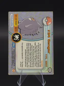 1999 GENGAR #94 Topps Pokemon Blue Logo TV Animation Edition Non-Holo Card - Image 2