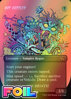 x1 Gas Guzzler DFT Aetherdrift MTG 338 FOIL RARE SHOWCASE M/NM 1x - Image 1