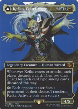 MTG Kefka, Court Mage (0398) (Borderless) Foil NM FINAL FANTASY Magic 398 - Image 1
