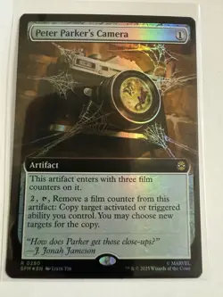 MTG Peter Parker's Camera 0280 Foil (Extended Art) Marvel's Spider-Man NM SPM - Image 1