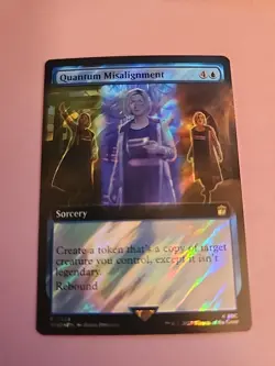Quantum Misalignment (Surge Foil)(Extended Art) Doctor Who Magic the Gathering - Image 1