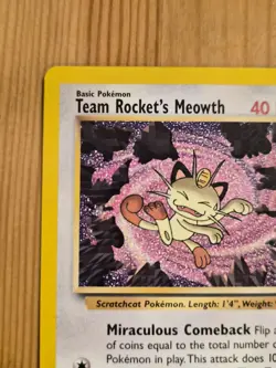 Pokemon TCG Team Rockets Meowth #18 Black Star Promo - Image 5