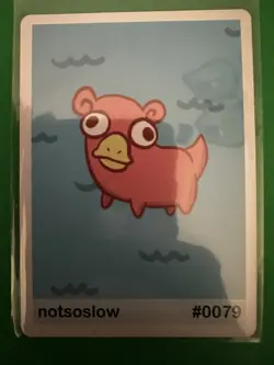 Notsoslow (Slowpoke) #79 - Gen 1 Pookiemoot Fan Art- Pokemon - Image 1