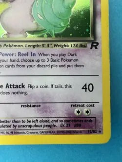 Pokemon TCG Team Rocket Set Dark Slowbro 12/82 1st Edition Holo - Image 5