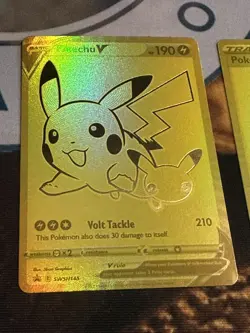 Pokemon - Pikachu V SWSH145 & Poke Ball SWSH146 Celebrations 2021 Promo Set - Image 1