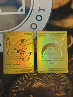 Pokemon - Pikachu V SWSH145 & Poke Ball SWSH146 Celebrations 2021 Promo Set - Image 2
