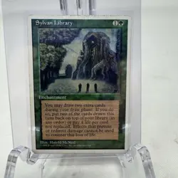 Sylvan Library Fourth 4th Edition MTG Magic the Gathering MP - Image 1