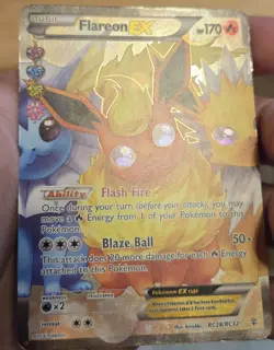 Pokemon Flareon EX RC28/32 Ultra Rare Full Art Holo Generations Radiant Collect… - Image 3