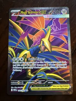 Pokemon 2026 Perfect Order Mega Skarmory EX Full Art Ultra Rare 106/088 Pack NM - Image 1