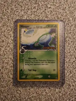 2006 Pokemon Stamped Reverse Holo Wooper - EX Dragon Frontiers- 71/101- LP - Image 1