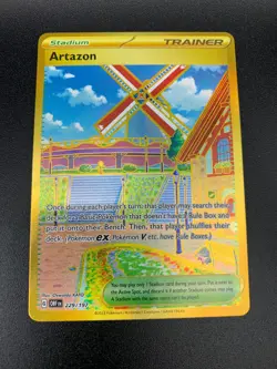 Artazon - 229/197 - Gold Secret Rare Obsidian Flames Pokemon NM - Image 1