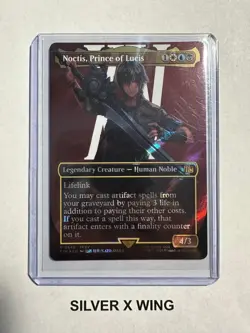 Noctis, Prince of Lucis (Borderless) (Surge Foil) x1, MTG, Final Fantasy, NM - Image 1