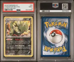 2016 POKEMON XY FATES COLLIDE #56 TYRANITAR-REVERSE FOIL PSA 9 - Image 5