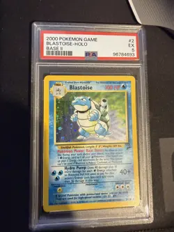 2000 POKEMON BASE SET II #2 BLASTOISE-HOLO PSA 5 - Image 1